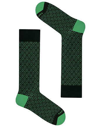 Wełniane skarpetki merino - Wełniana 60m4 (green), Takapara