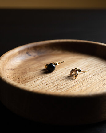 Organizer na biżuterię z drewna  Kolczyki, pierścionki