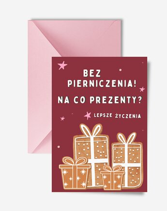 Zabawna kartka świąteczna, pierniki, DODUMU