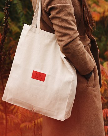 Beżowa torba zapinana na magnes z dnem i bokami, KaNa Eco