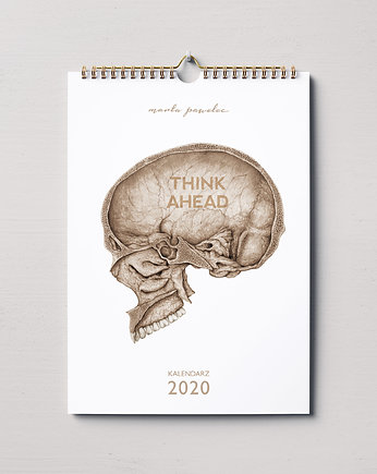 Kalendarz ścienny anatomiczny na 2020 rok, Marta Pawelec Medical Art