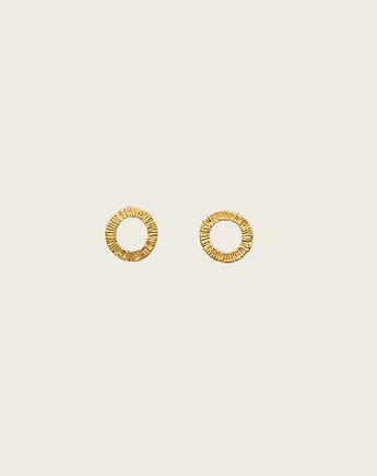 Kolczyki kółeczka złote - Simple, KOS jewellery