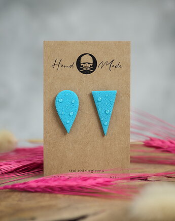 Kolczyki Nie Do Pary - turkusowe