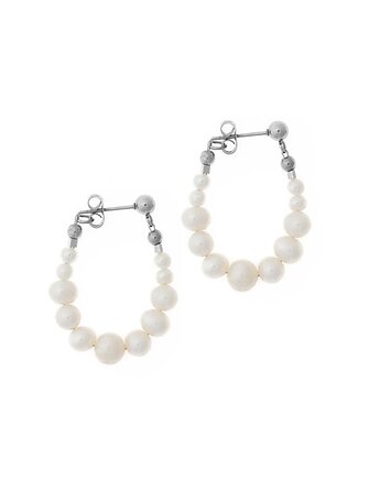 Kolczyki Perłowe koła Srebrna, Kulka Bransoletki