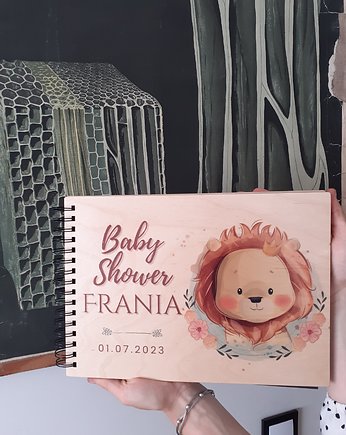Baby shower personalizowany album na zdjęcia prezent, LOO LOO DREAM