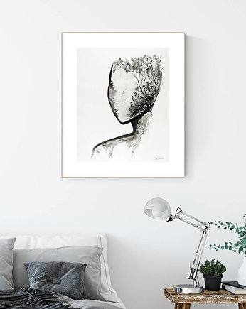 Grafika 40X50 cm wykonana ręcznie, MiniMalArt