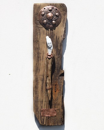 Driada dekoracja abstrakcyjna figurka ze starego drewna /2/, Galeriai