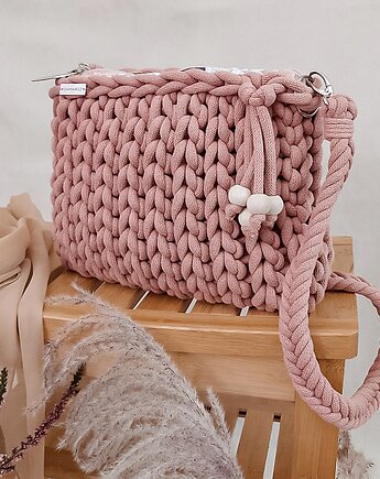 Pillow Bag  - różowe złoto, Damariz