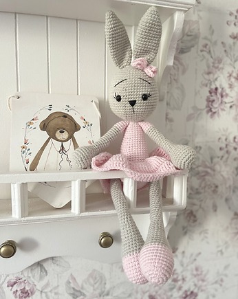 Maskotka króliczek Florentynka 35 cm, OSOBY - Prezent dla dziecka