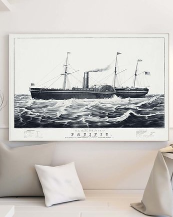 Statek vintage | 100x70 cm, 