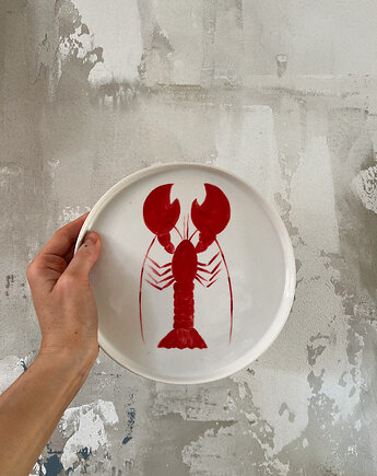 Talerz porcelanowy z rakiem LA LUZ / 21 cm, Soul Label