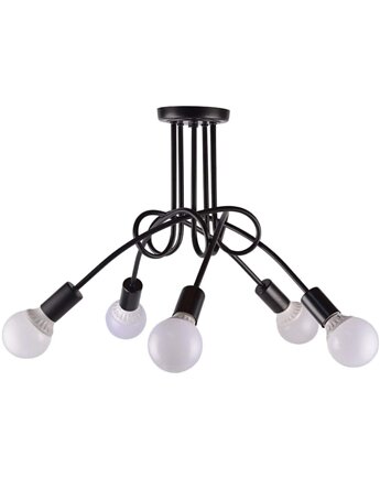 Lampa wisząca zwis żyrandol lampa na sufit czarna LED E27, VOLTA LIGHT