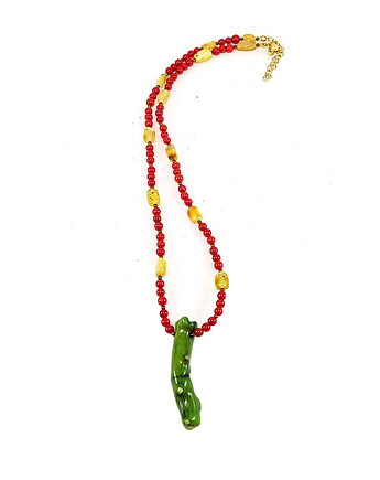 Grass Green koral naszyjnik v. 3, galeria nuit