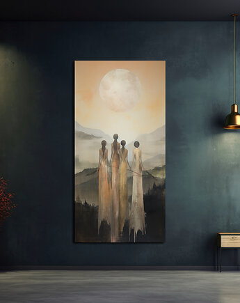 Kobiety Diuny - Obraz na płótnie - Druk, Rama - Impresjonizm, Loft #30, Black Sapphire Art