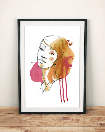 Plakat- ilustracja FACE  100x70cm, Illunova