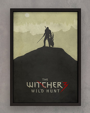 Wiedźmin - plakat - The Witcher: Wild Hunt, minimalmill