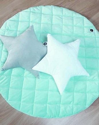 Poduszka gwiazda Velvet biała, Nukko Design