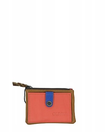 Portfel portfelik mały skórzany miejsce na bilon karty eko OLIVKA, Olivka Warsaw