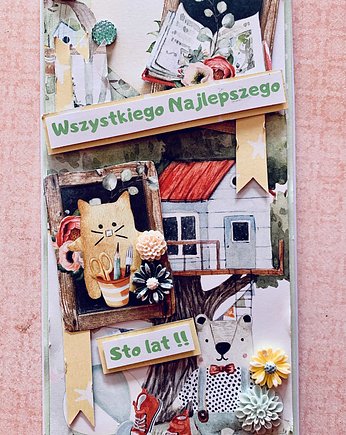 Urodziny / Urodzinki _ Kartka Handmade, AleeEko Aleksandra Schumacher