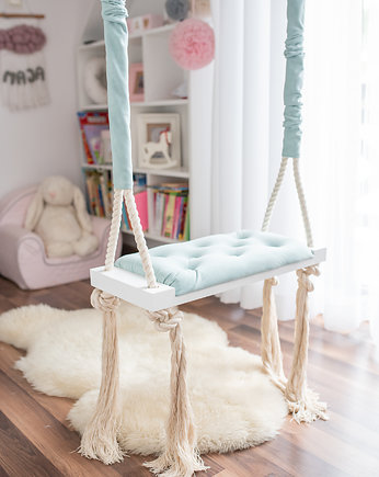 Stylowa huśtawka MEDIUM 60cm na linach dla dziec, OhSwing