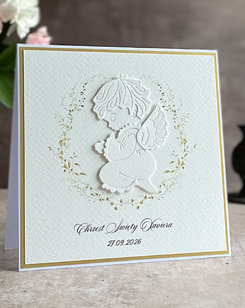 Kartka na chrzest w ozdobnej kopercie, 56d, Anna Art and Crafts