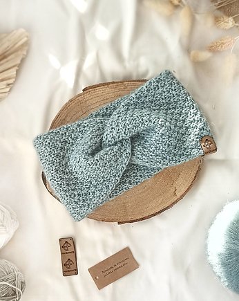 Opaska chłodny błękit Merino  + Baby Alpaki, eddfupanda