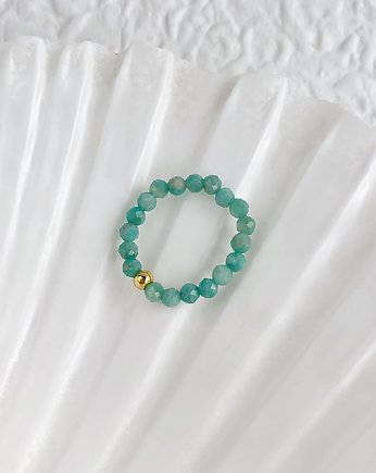 Pierścionek DAFNE z Amazonitem, Gleeme Jewellery