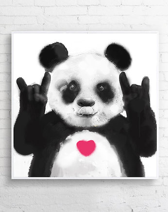 Obraz na płótnie " Heavy Panda", Krzanoo