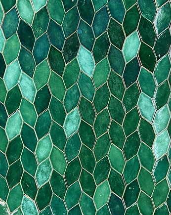 Kafle ceramiczne  zielone liście, Dekornia