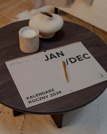 Kalendarz 2026 ADHD-friendly szary, PaperDesk