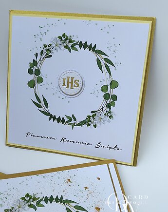 Pamiątka Komunii dla chłopca, dziewczynki, kartka komunijna, Card Design World