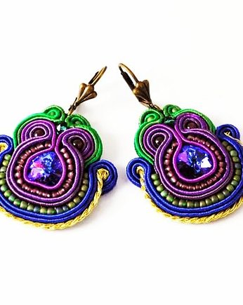 Sutaszowe kolczyki VIOLET, Sylwia Żak