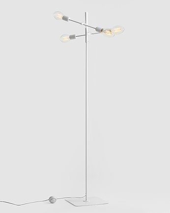 Minimalistyczna lampa podłogowa Twigo Floor 4, biała, CustomForm