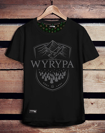Koszulka męska WYRYPA czarna, Szwendam sie