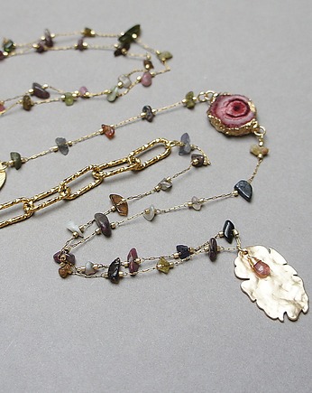 Sautoir /Turmaliny/ vol. 2 11.02.26 - długi  naszyjnik, KiKa pracownia