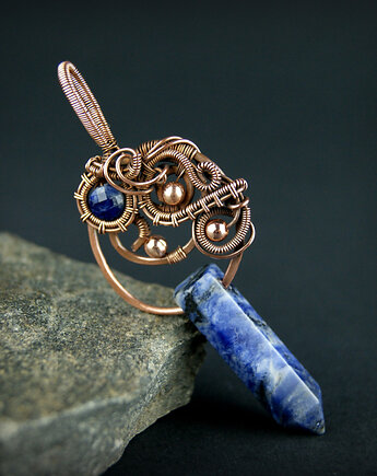 Wisiorek z sodalitem, Blue Pearl Art