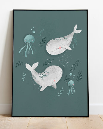 Plakat 30x40  "Whales", Pookys world