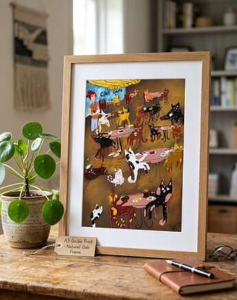 Plakat Cat Cafe, Carmela