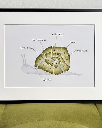 Plakat Ślimak Paryski, Travelling Art