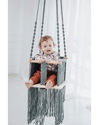 Huśtawka z makramy / sesja fotograficzna / studio fotograficzne, manufaktura_wadoshka