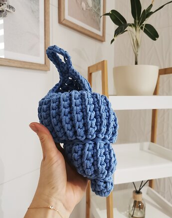 Wiszący koszyk muszelka z bawełny - nadmorski klimat we wnętrzu, Lana Design