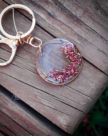 Breloczek z wrzosem, Figa handmade accessories