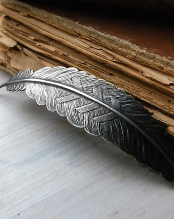 Piórko - klamra do włosów