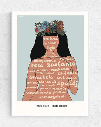 Plakat emocjonalny "Moje ciało - moje emocje", izabelajasz
