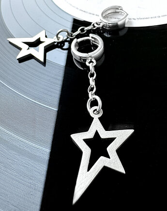 Kolczyki srebrne gwiazdki Rockstar light, SHAMBALA