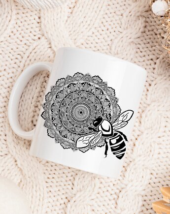 Kubek z mandalą "Mandala nr 15, Pszczoła", anna marczewska