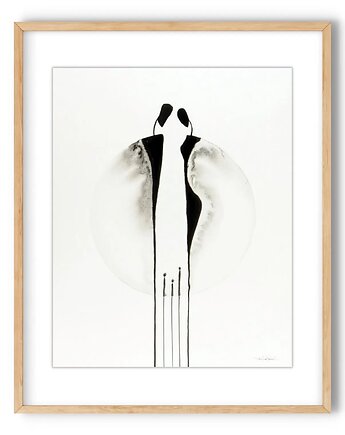 Grafika 40X50 cm wykonana ręcznie, MiniMalArt