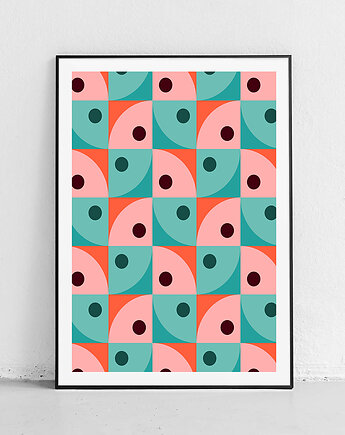 Plakat Harmonia Geometrii i Pasteli, Harvest Maison
