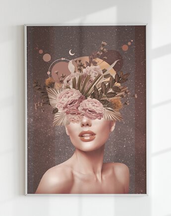 Plakat GWIEZDNY PYŁ (kolaż), Agnieszka Osiecka RYSUJĘ BO SIĘ NUDZĘ