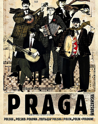Plakat Praga Warszawska (R. Kaja) 98x68 cm, Galeria LueLue
